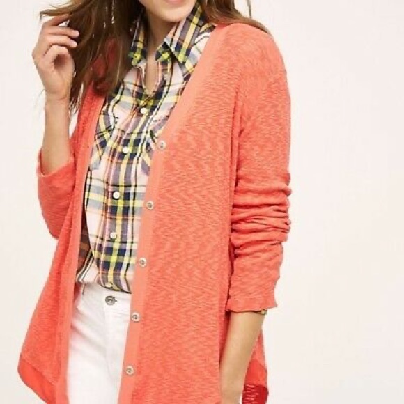 Left of Center | Evie Orange Cardigan - Picture 4 of 13